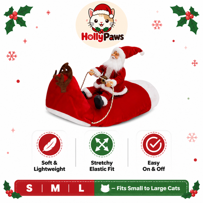 HollyPaws™ Santa Cat Costume